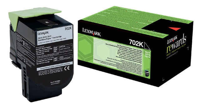 Tonercartridge Lexmark 70C20K0 PREBATE 1K Schwarz