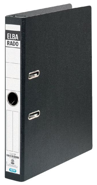 Hangordner Elba Rado 45 -mm -Pappe Schwarz verschmutzt