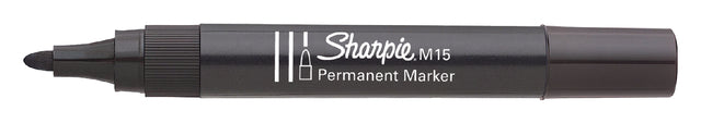 Filz -Tip Pen Sharpie M15 Rund Black 1,8mm | 12 Stücke