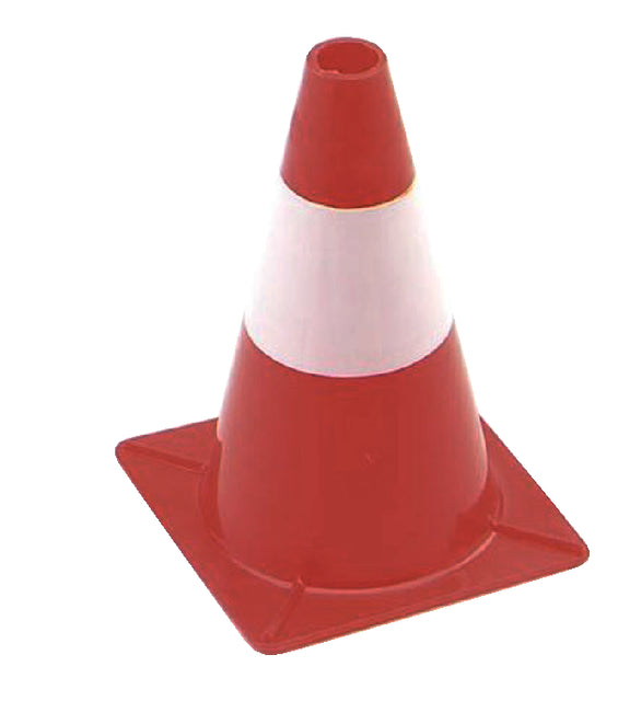 Verteidigungskegel 30 cm Rot Weiß | 20 Teile
