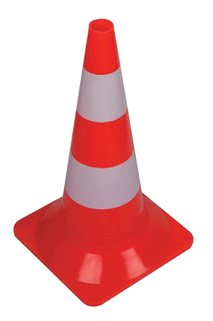 Verteidigungskegel 50 cm Rot Weiß