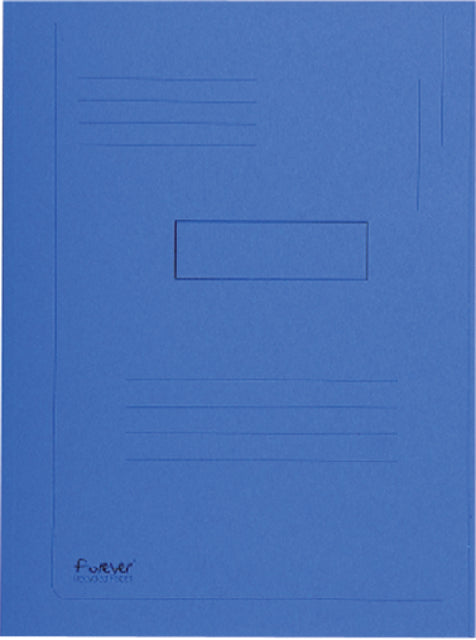 Dateiordner Exacompta Forever A4 2 Ventile 290gr blau | 50 Stück