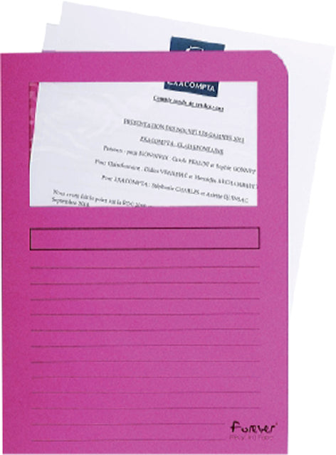 Fensterordner Exacompta für immer L-Folds 120gr rosa