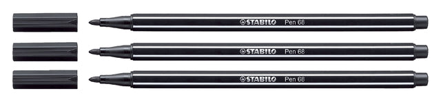 Filz -Tip Stift Stabilo Pen 68/46 Schwarz