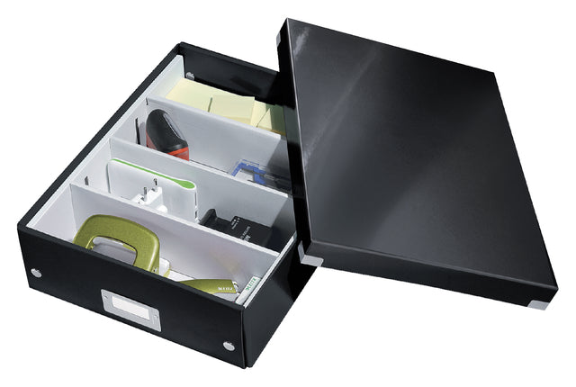 Sortierbox Leitz Wow Click & Store 280x100x370mm schwarz