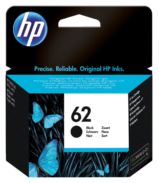 Tintenpatrone HP C2P04AE 62 Schwarz
