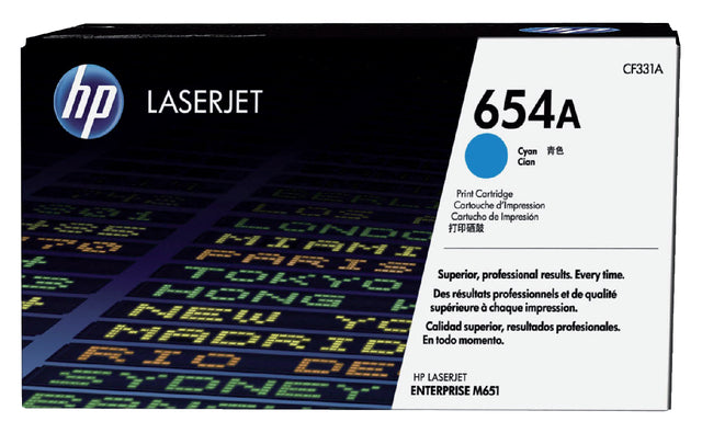 Tonercartridge HP CF331A 654A Blau