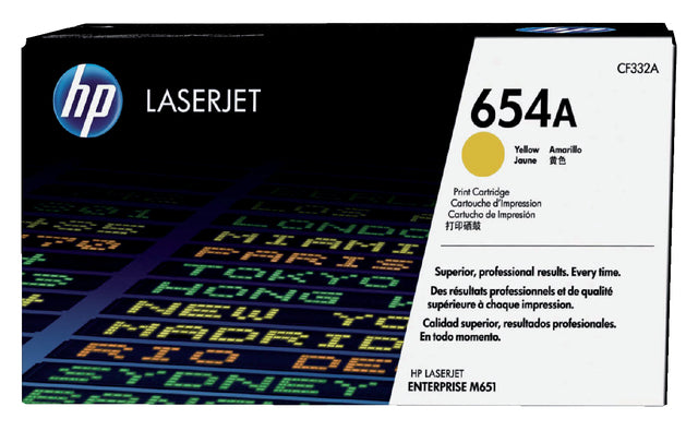 Tonercartridge HP CF332A 654a Gelb