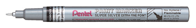 Filz -Tip Stift Pentel MFP10 Runder Punkt 0,7 mm Silber | 12 Stücke