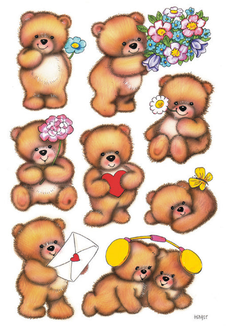 Label Herma 3578 Bears mit Blumen