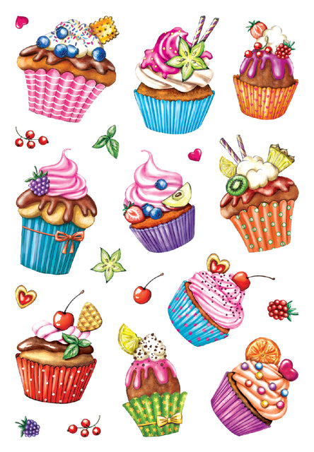 Label Herma 3387 Cupcakjes Glitter