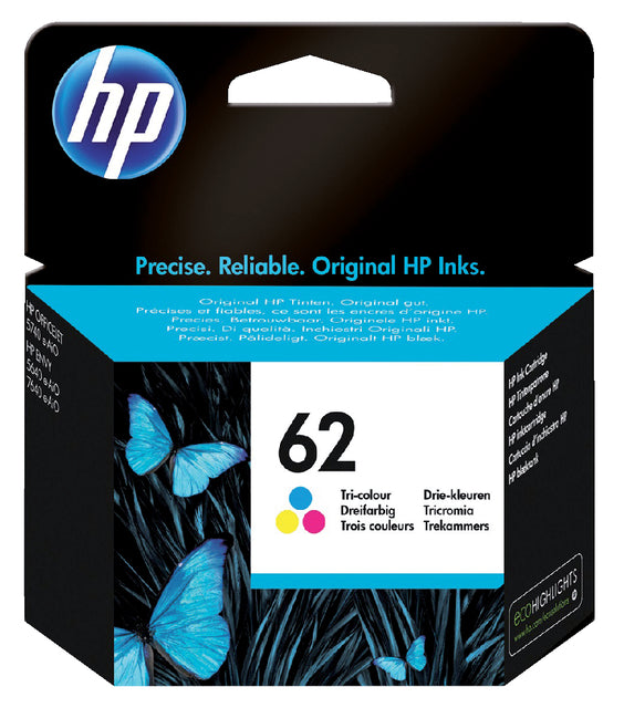Tintenpatrone HP C2P06AE 62 Farbe