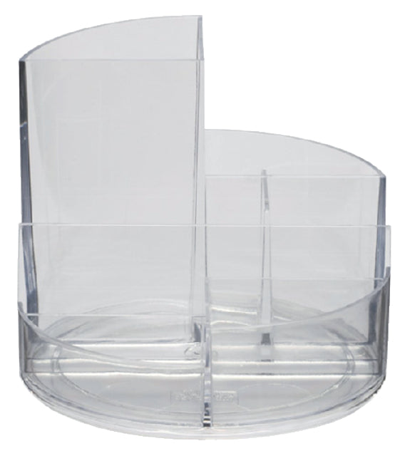 Penkoker Maul Roundbox 6 Fächer transparent