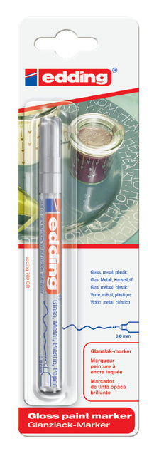 Filz -Tip Edding 780 Lackmarker um Silber 0,8 mm Blase