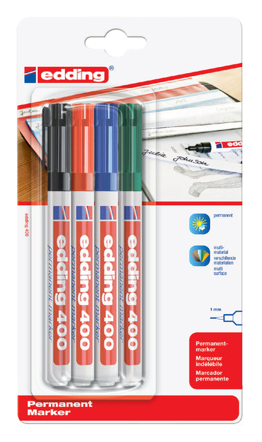 Filz -Tip Edding 400 um 1 mm Arsch | 10 Stück