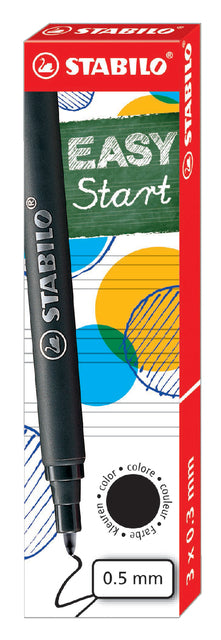Roller Stift Füllung Stabilo Easyoriginal 0,5 mm schwarzer Kiste mit 3 Teilen