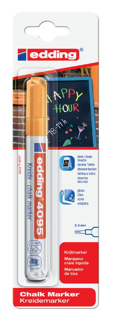 Chalkstift Edding 4095 um 2-3 mm Blase bis 1. Orange