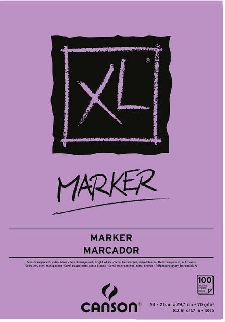 Zeichnen von Block Canson XL Marker A4 70gram 100vel