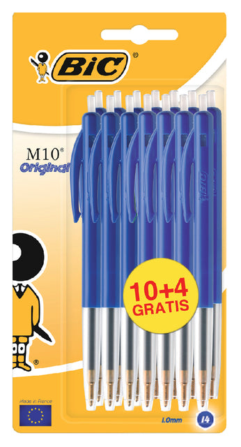 Bälle BIC M10 Blue Medium Blase von 10+4 frei