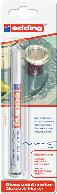 Filz -Tip Edding 780 Lackmarker um weiße 0,8 mm Blase
