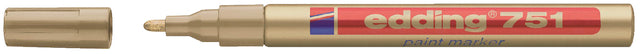 Filztip Edding 751 Lackmarker um Gold 1-2mm