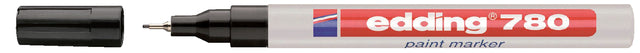 Filz -Tip Edding 780 Lackmarker rund schwarz 0,8 mm | 10 Stück
