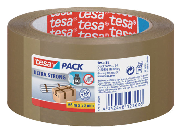 Verpackungsband TESA 50 mmx66 m Brown Ultra Sterk PVC
