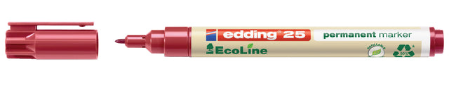Filz -Tip Edding 25 Eco Runde 1mm Perm rot | 10 Stück