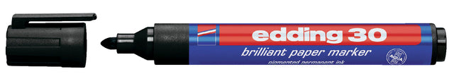 Filztip Edding 30 Brilliant Round Black 1,5-3mm