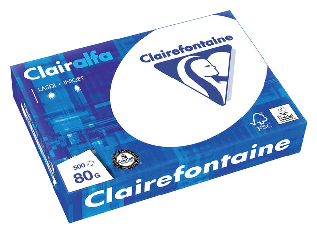 Kopie Papier Clairefontaine Clairalfa A4 80GR White 500vel | 5 Stücke