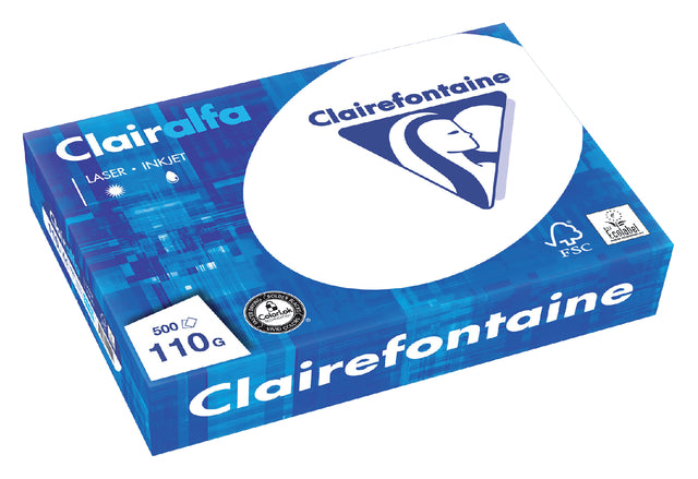 Kopieren Sie Papier Clairfontaine Clairalfa A4 110gr White 500vel
