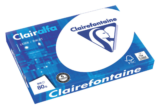 Kopie Papier Clairefontaine Clairalfa A3 80GR White 500vel | 5 Stücke