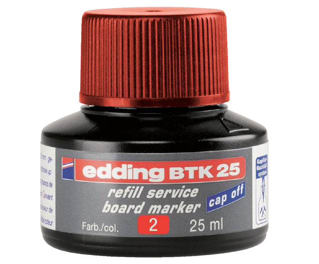 Filz -Tip -Tinte Edding BTK25 für Whiteboard rot