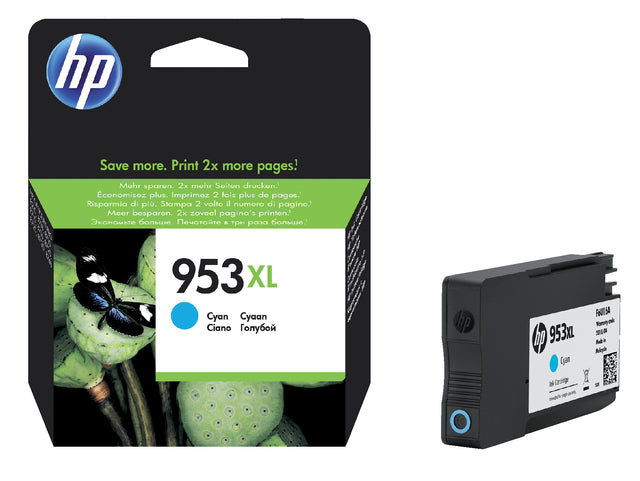 Tintenpatrone HP F6U16AE 953XL Blauw HC