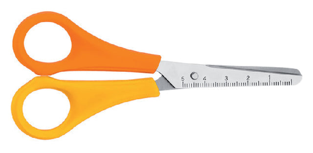 Kinderschere Westcott 130 mm runder Punkt links gelb/orange