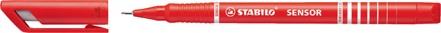 Fineliner Stabilo Sensor 189/40 Rot | 10 Stück