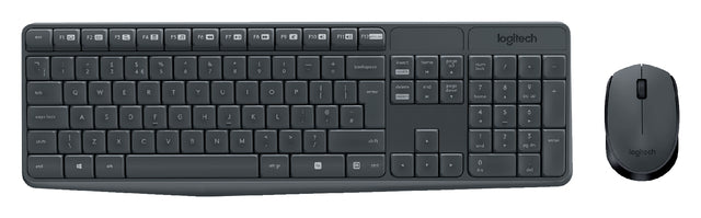 Tastatur Logitech MK235 QWERTY +MUIS Schwarz