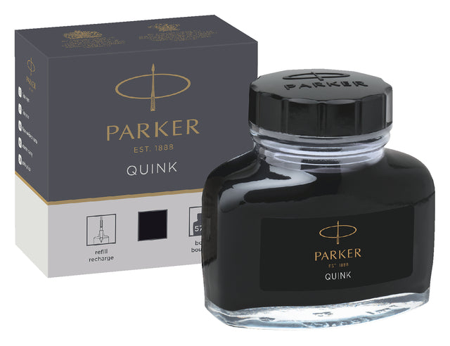 Füllfederhalterkarton Parker Quink Permanent 57ml Schwarz