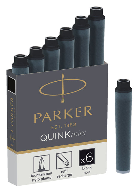 Tintenmuster Parker Quink Mini für Parker Esprit Schwarz