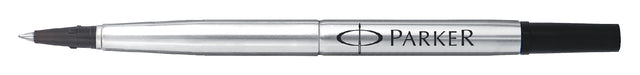 Roller Stift füllen Parker Schwarz Medium 0,7 mm | 12 Stücke