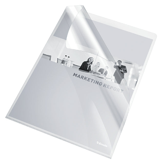 L-Folds Esselte Standard Copy Safe 0,11 mm pp a4 kristallklar