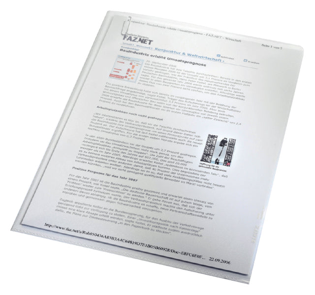 L-fach Leitz Premium 0,13 mm pp a4 transparent