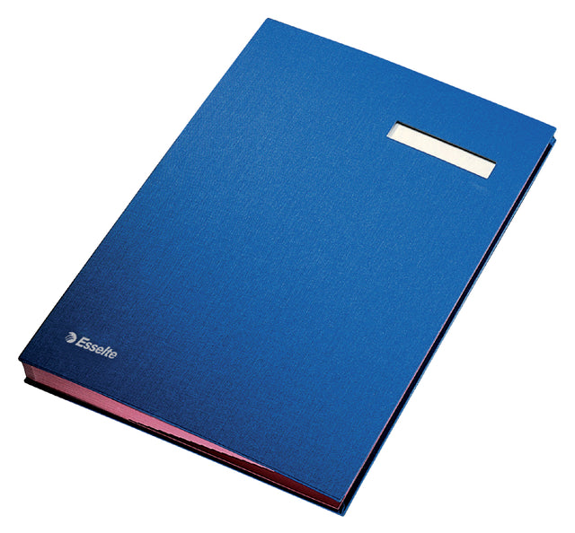 Alkoholbuch Esselte 6210 Karton 20tabs Blau