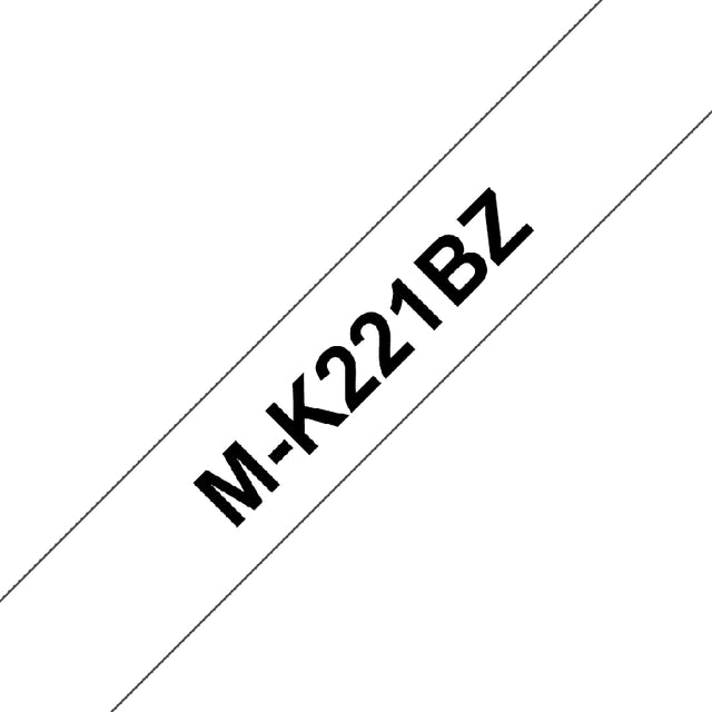 Labeltape Bruder P-Touch M-K221 9mm schwarz auf Weiß | 20 Teile