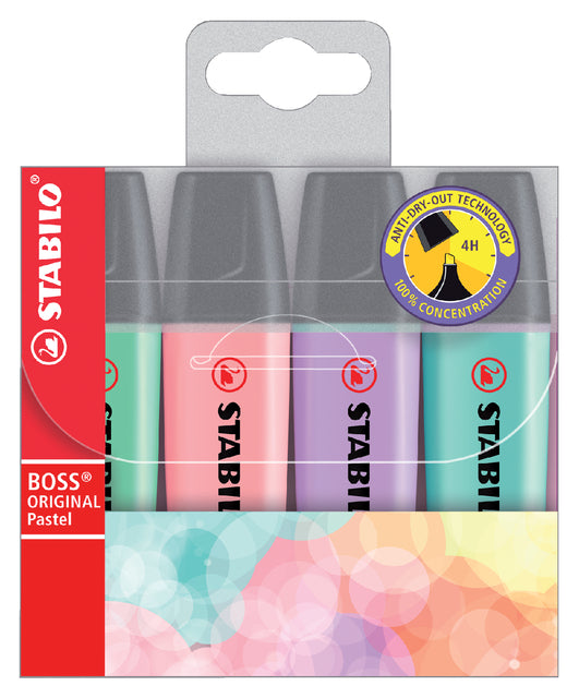 Markierungsmarker Stabilo Boss Original 70/4 Pastell Penny bei 4 Farben | 5 Stücke