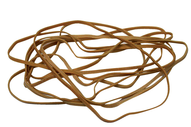 Elastische Standardkautschukbänder 24 150x1,5mm 50gr 85 Stück Braun