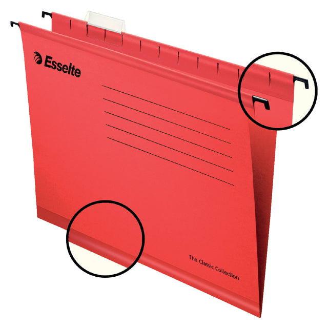 Hangmap Esselte Classic Folio V-Bottom Red