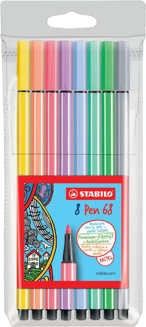 Filz -Tip Stift Stabilo Pen 68 Pastellsorti