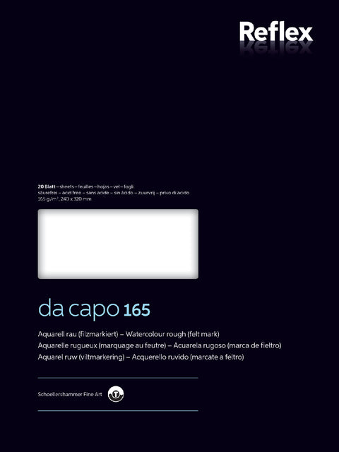 Aquarellblock DACAPO VF5004231 24x32CM 165gr 20V