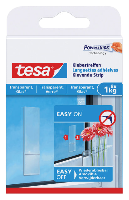 Doppelte Powerstrip Tesa transparent 1 kg | 15 Stücke